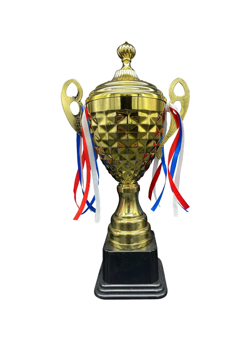 سبال كأس معدني مطلي بالذهب للأحداث الرياضية، بطولة دوري كرة القدم، جائزة تعاون الفريق - Image 1