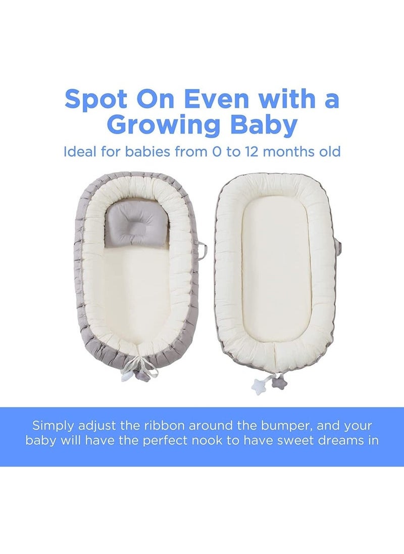 Gonice Recliner for Newborns - Portable Crib Bed for Co-Sleeping - Comfortable Recliner Cushion and Snuggle Nest with Pillow - Baby Boys & Girls (0-12 months)  - Image 3
