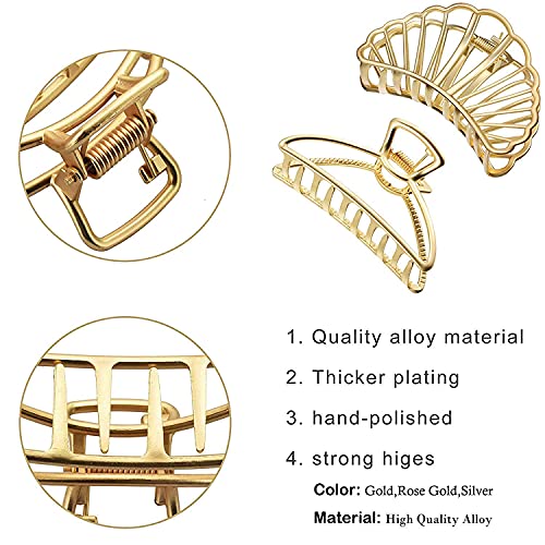 BIRDWARE Medium-Size Multi Color Imported Metal Material Butterfly hair Clips For Women & Design as per available (Pack Of 5) | hair clutchers - Image 4