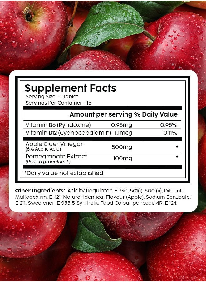 PLIX THE PLANT FIX - Apple Cider Vinegar 120 Effervescent Tablet, ACV Pack of 8 - Apple - Image 1
