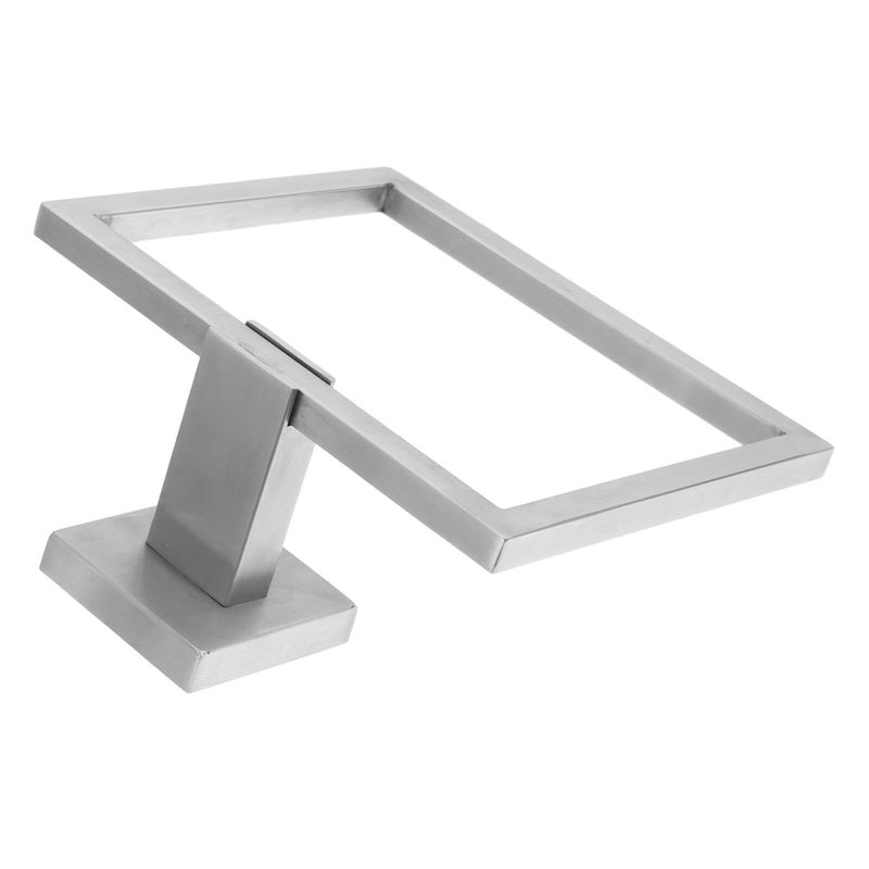 Brushed Stainless Steel Square Towel Ring Holder Wall Mounted For Bathroom Shower - Image 2