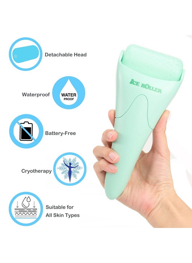 Wonderwin Ice Roller For Face And Body Massage Facial Roller Skin Care Tool For Reduce Wrinkles And Puffiness Migraine Pain Relief And Skin Tighten Cold Therapy For Cooling And Calming(Green) - Image 4