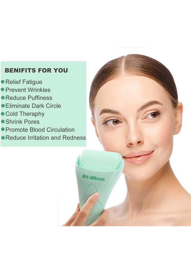 Wonderwin Ice Roller For Face And Body Massage Facial Roller Skin Care Tool For Reduce Wrinkles And Puffiness Migraine Pain Relief And Skin Tighten Cold Therapy For Cooling And Calming(Green) - Image 2