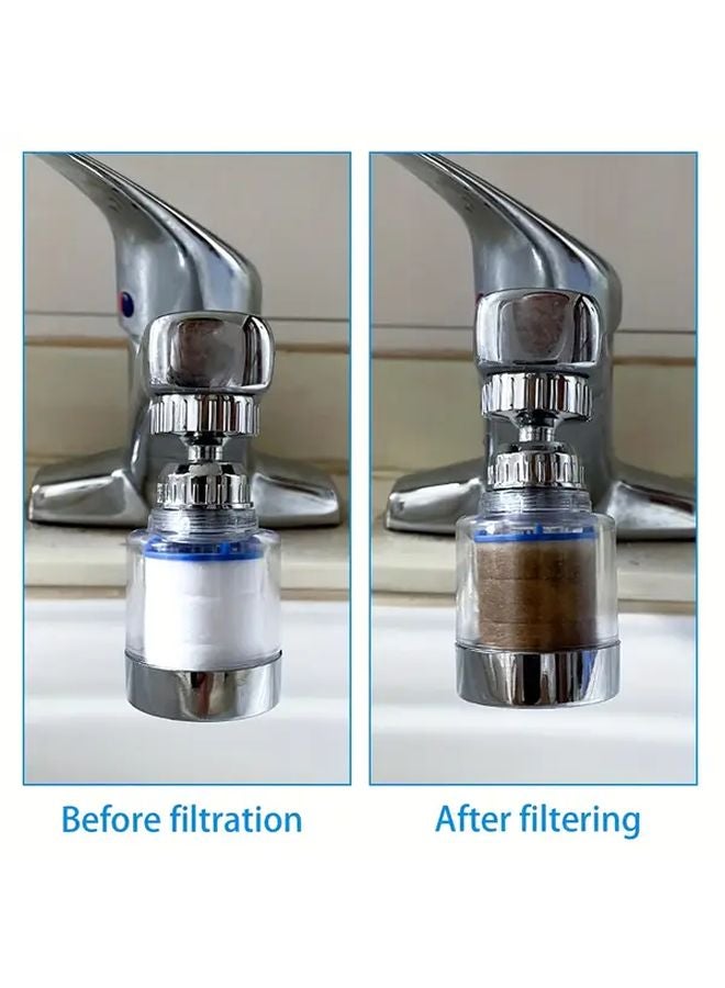 360 Rotating Faucet Water Filter With 1 Pcs Filter Element For Kitchen Bathroom Sink - Image 4