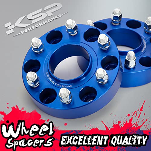 KSP PERFORMANCE فواصل عجلات KSP 1.5" سيلفرادو سييرا، 6x5.5 فاصل مزور حقيقي مع ثقب محور 78.1 مم مسامير M14x1.5 متوافقة مع شيفروليه GMC تاهو أفالانش إكسبريس سوبربان يوكون، فاصل ألمنيوم بسماكة 38 مم - Image 5