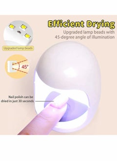 KASTWAVE Nail Dryers, Mini Nail Phototherapy Lamp, Egg UV Gel Nail Lamp, Mini Nail UV Light, LED Therapy Sun Light Dryer, for Fingernail, Toenail (with Charging Cable)  - Image 5