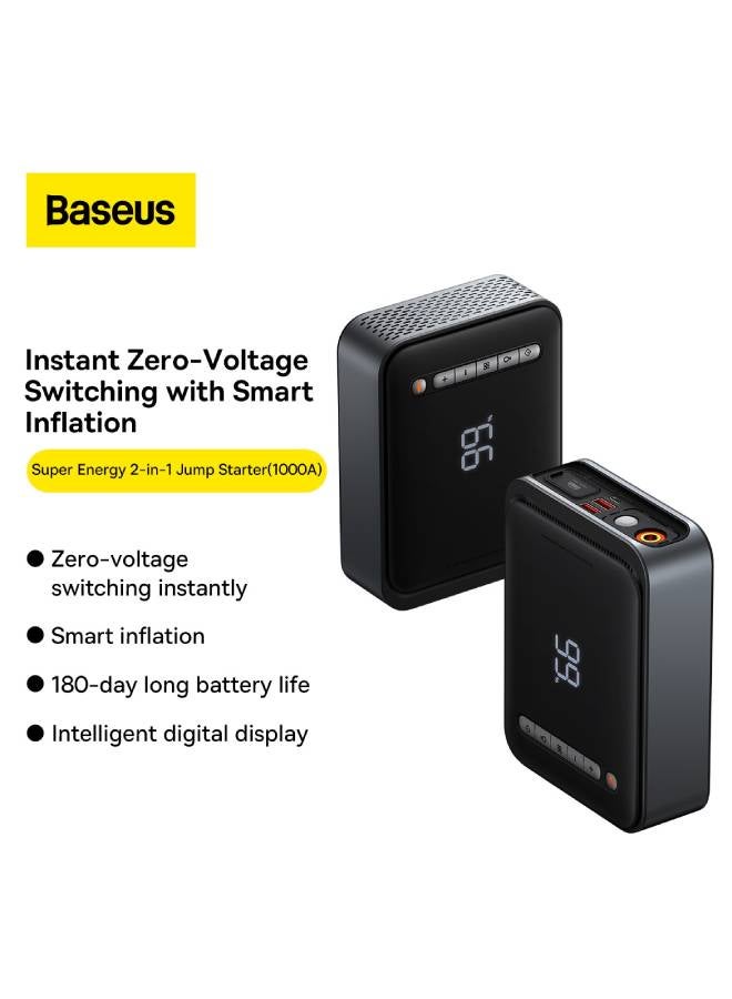 Baseus Super Energy 2-In-1 Power Bank Jump Starter and Tyre Air Compressor - Image 4