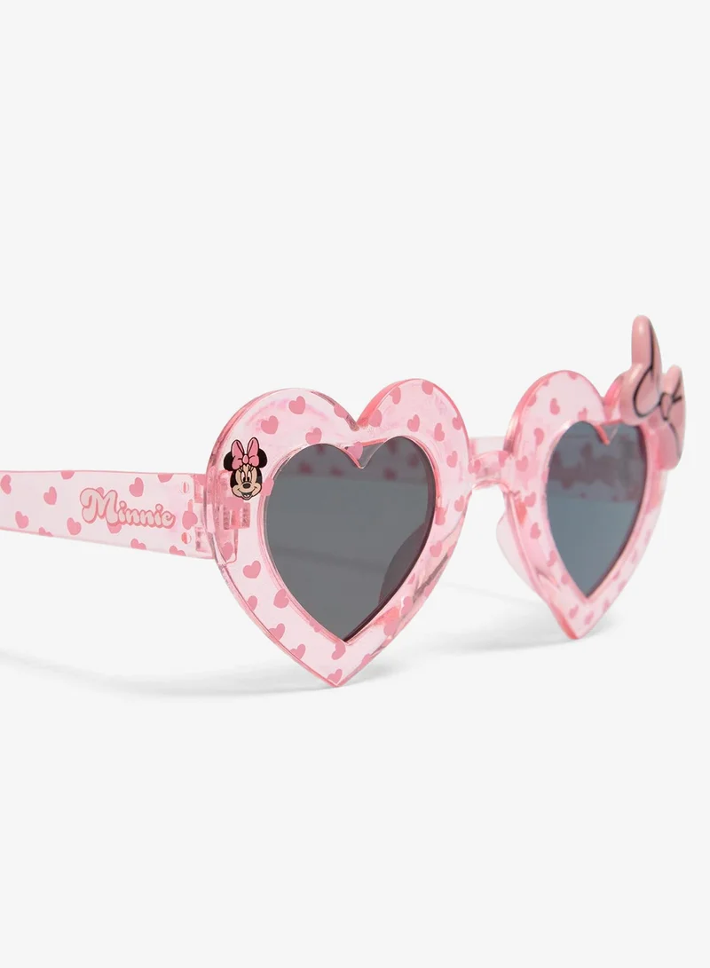 Matalan Disney Girls Pink Minnie Mouse Heart Sunglasses