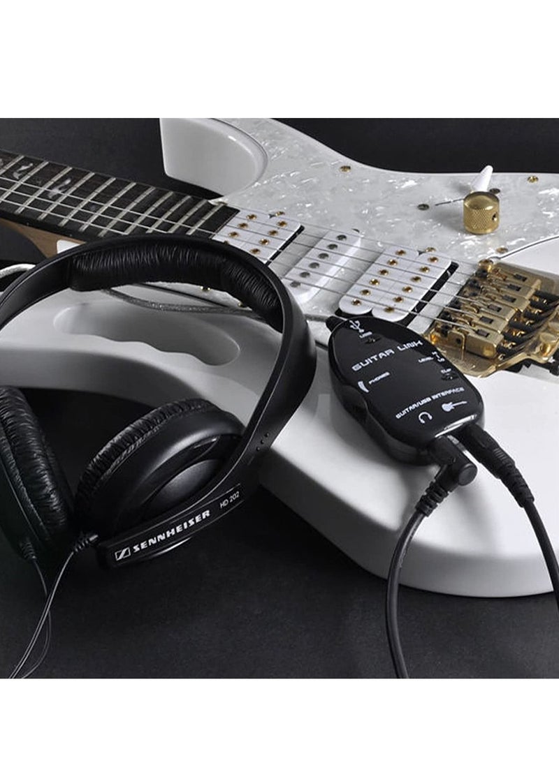 Guitar To USB Interface Link Cable Adapter MAC/PC Recording CD  - Image 5