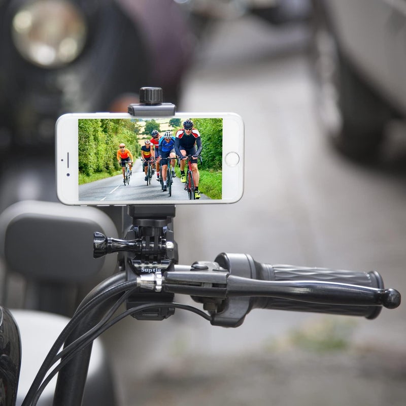 Suptig Phone Holder Desk Gooseneck Mount, Cell Phone Clamp Clip for Pole, Mount Stand, Compatible for iPhone 17 iPhone 16 Plus 15 Pro 14 Plus Xs Max XR X 8 7 6 6s Plus and Other 4-7'' Device - Image 4