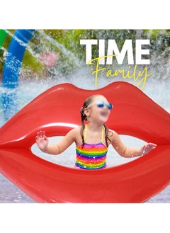 Goolsky 1pc Giant Red Lips Inflatable Floating Bed for Pool Parties and Vacations - Suitable for Ages 14+ - PVC Material - No Electricity Required  - Image 3