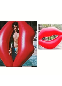 Goolsky 1pc Giant Red Lips Inflatable Floating Bed for Pool Parties and Vacations - Suitable for Ages 14+ - PVC Material - No Electricity Required  - Image 5