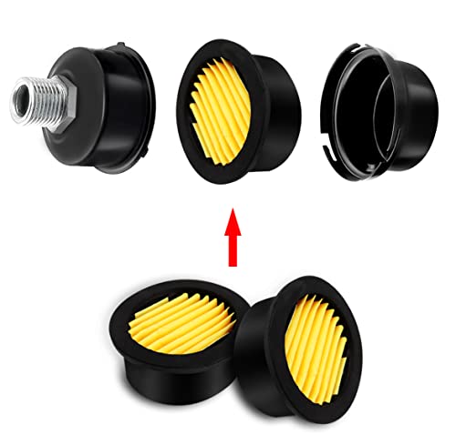 Tnuocke 4pcs Air Compressor Replacement Filter Elements,Air Compressor Intake Paper Filter Sound Muffler Accessories for generators,blowers, exhaust ports H-068 - Image 5
