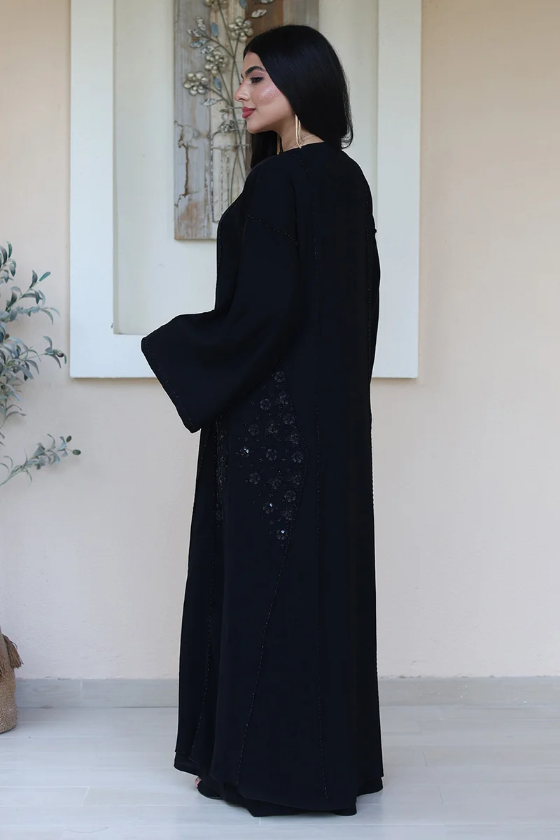 NUKHBAA Black versatile abaya-779