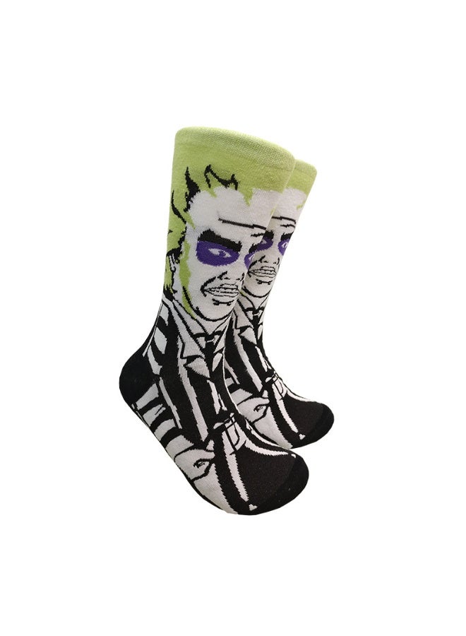 Novelty Anime Crew Socks, Street Fashion Trendy Cotton Blend Socks, Casual Fashion Socks for Men & Women(5P)) - Image 2