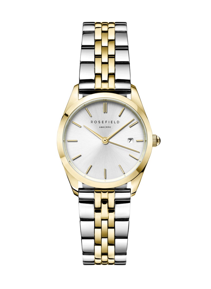 RoseField Rosefield Ace XS Silver Sunray Steel Silver Gold Duotone Women Watch - ASDSSG-A16  - Image 1