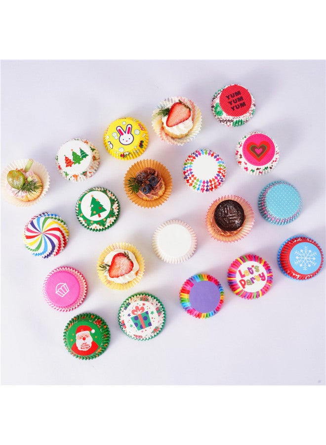Food Grade Oven Special Snow Mei Niang Cake Paper Holder High Temperature Resistant Oil Resistant Muffin Baking Cake Paper Cups-Color:Cake Paper Cups 11cm: 100 Pieces/box-Specifications:31 Styles-double-sided Coffee - Image 2