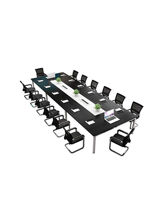 promass 2PCS Desk Grommet Metal Rectangle Desk Cord Cable Hole Cover Grommet with Brush for Home Office Bank Computer Table - Image 3