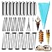 FantasyDay Nonstick Cream Cannoli Tubes FantasyDay 30 Pcs Stainless Steel Baking Cones Pastry Roll Horn Croissant Mold Cannoli Shells with 1 Clean Brush  Pastry Baking Set for Christmas Cake Anniversary Party - Image 2