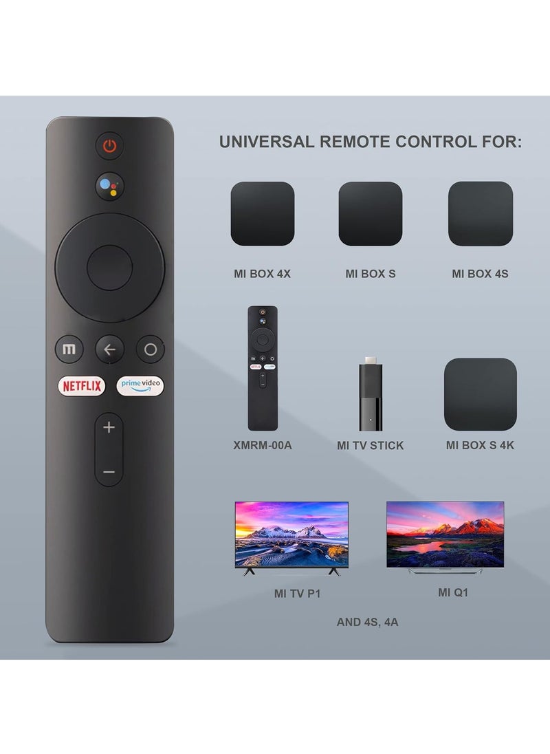 TIGER - Replacement Remote Control for Xiaomi Mi Stick || Bluetooth Voice Control Remote Compatible with Mi Box S, Mi Box 4X, Mi TV P1, Q1, 4S, 4K, 4A, Q1E (XMRM-00A) – Ergonomic Design, Easy Pairing, Long Battery Life. Quick Access Buttons - Image 1