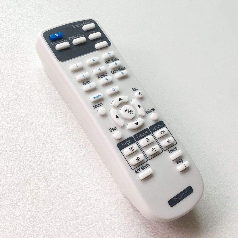 uehba Replacement Projector Remote Control for Epson 1648806 EX3200 EX3240 EX5240 EX5250 EX7240 EX9200 VS240 VS340 VS345 PowerLite 1224 1264 1284 Home Cinema 1040 640 740HD S31 U32 W04 W32 Controller - Image 5