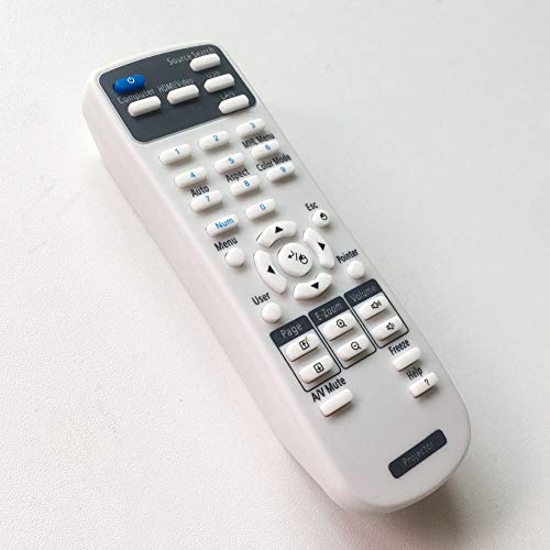 uehba Replacement Projector Remote Control for Epson 1648806 EX3200 EX3240 EX5240 EX5250 EX7240 EX9200 VS240 VS340 VS345 PowerLite 1224 1264 1284 Home Cinema 1040 640 740HD S31 U32 W04 W32 Controller - Image 1