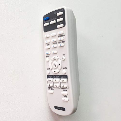 uehba Replacement Projector Remote Control for Epson 1648806 EX3200 EX3240 EX5240 EX5250 EX7240 EX9200 VS240 VS340 VS345 PowerLite 1224 1264 1284 Home Cinema 1040 640 740HD S31 U32 W04 W32 Controller - Image 2