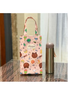 1 x 5 pcs New Korean Style Waterproof Tote for Bottles and Umbrellas Pink Ice Cream Bear Head