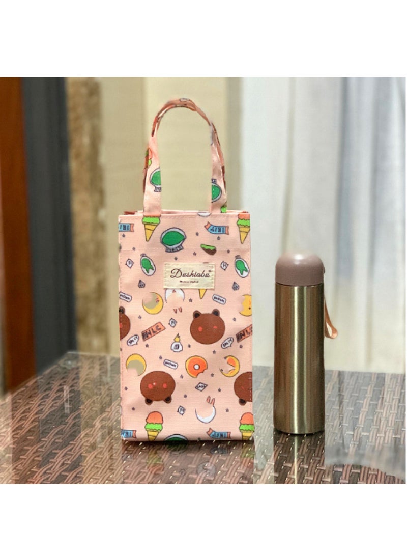 Generic - 1 x 5 pcs New Korean Style Waterproof Tote for Bottles and Umbrellas Pink Ice Cream Bear Head - Image 1