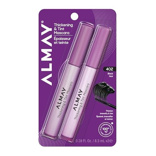 Almay Thickening Tint Mascara Nourishing Mascara Hypoallergenic 402 Black 2 pack - Image 1