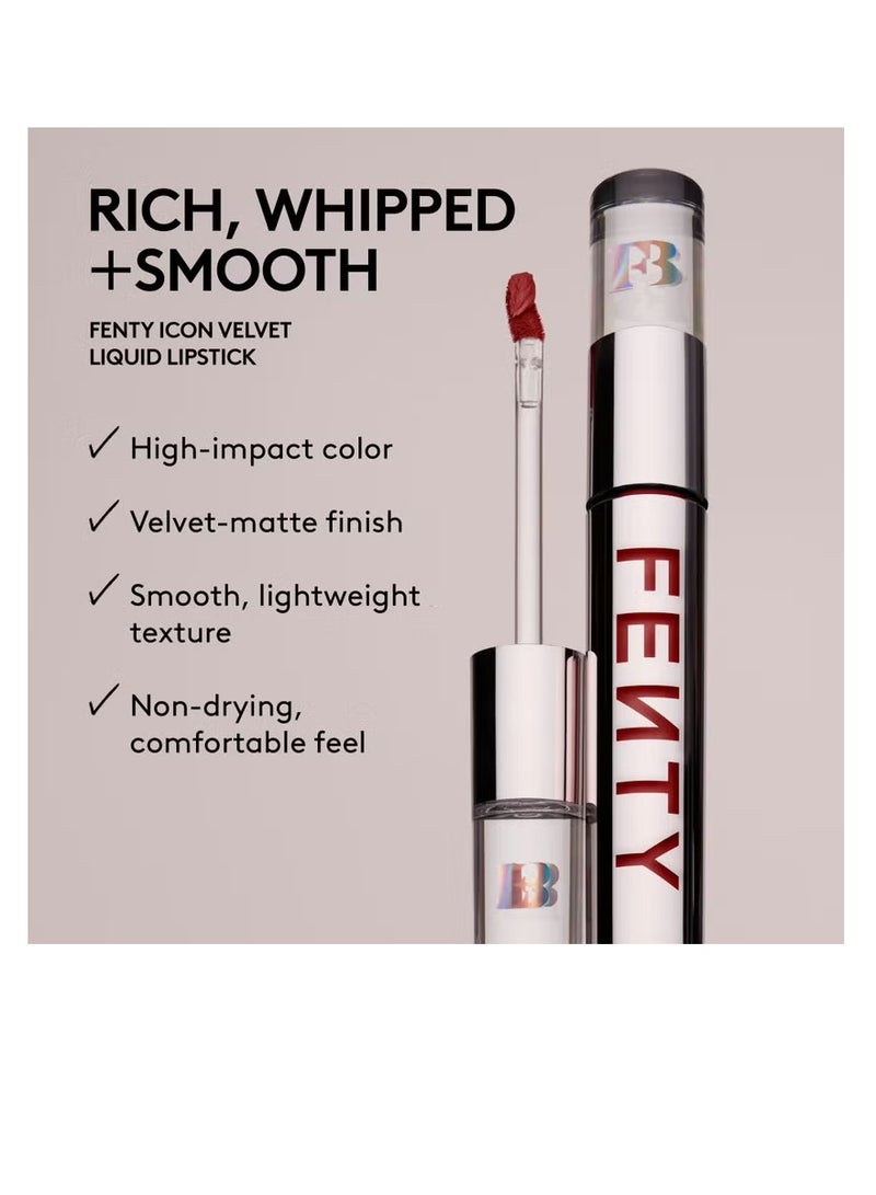 فنتي بيوتي Fenty Beauty Icon Velvet Liquid Lipstick - Bread Winn'R - Image 4