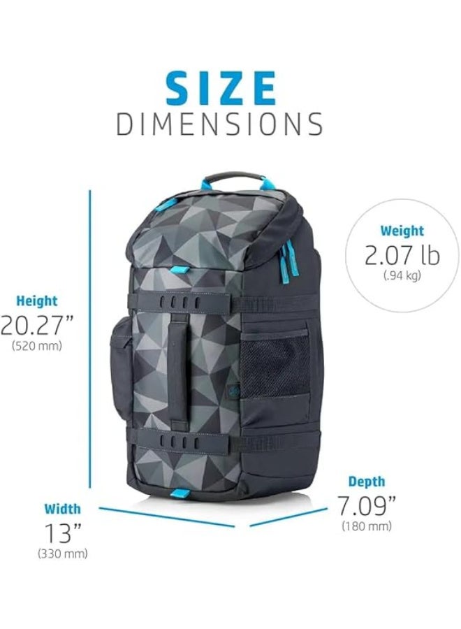 HP Odyssey Sport Laptop Backpack 15.6 inch - 5WK93AA - with RFID Pocket and Weather Resistant Material - Image 5