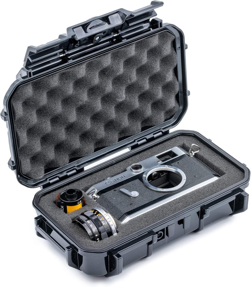 EVERGREEN 56 Waterproof Dry Box Protective Case with Pick & Pluck Foam - Travel Safe/Mil Spec/USA Made - for Cameras, Phones, Camping, Fishing, Hiking, Water Sports, Knives, Survival (Black) - Image 1