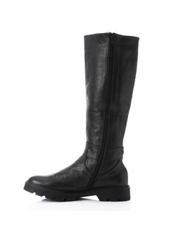 Mr.joe Mr Joe Round Toecap Zipper Knee High Boots For Women - Black 3024  - Image 3