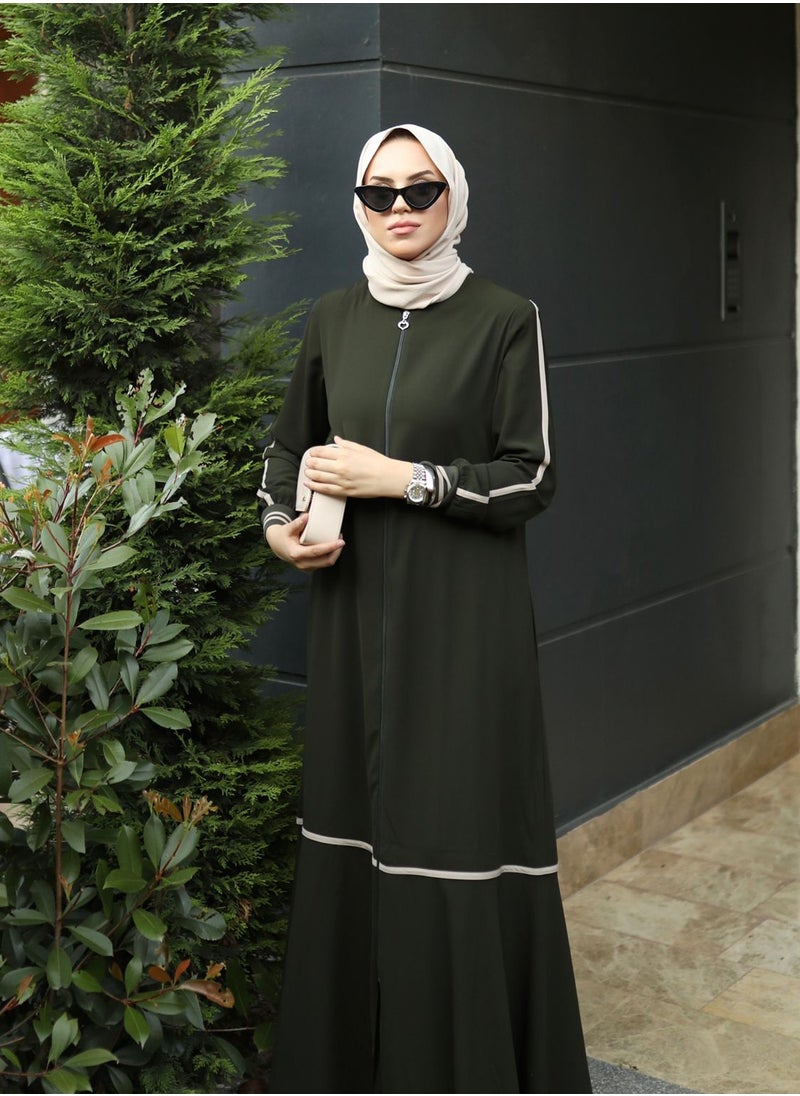 OLUDENIZ - Womens Abaya Luxurious Turkish-Made Abaya Dress for Girls - A Perfect Blend of Elegance and Modern Sophistication - Image 1