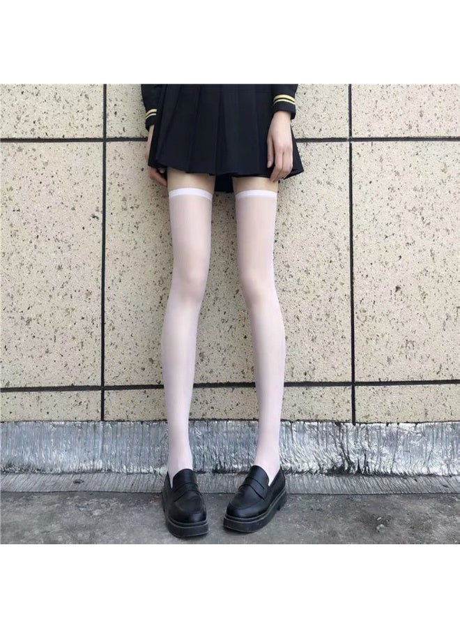 Women Sexy Fishnet Stockings Bow Lace Hollow Out Body Stockings Thigh High Over Knee Nylon Long Socks Hosiery Lolita Stockings - Image 5
