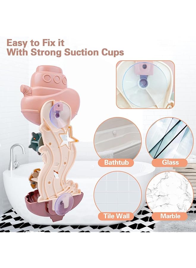 Excefore Baby Bath Toys For 1 Year Old Boys Cute Sea Animal Spinning Gears And Cups Water Toys For 1 3 Year Old Boys And Girls Kids Toddler Paddling Pool 1St Birthday Gifts  - Image 4