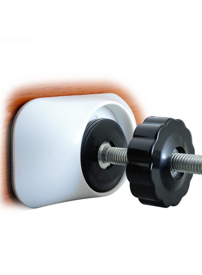 vmaisi Baby Gate Wall Cup Protector Make Pressure Mounted Safety Gates More Stable Wall Damagefree Fit For Doorway Door Frame Baseboard Work On Dog & Pet Gates (White) - Image 2