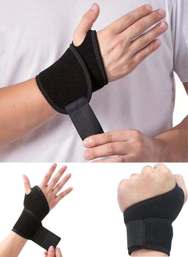 جوريكس كم دعم معصم الإبهام الرياضي - دعامة معصم رياضية لتنس الريشة والتنس والبادل وكرة السلة والبلياردو - حامل معصم لرفع الأثقال للتمرين واليوجا - معصم المعصم قفازات معصم - دعامة حزام المعصم - Image 1