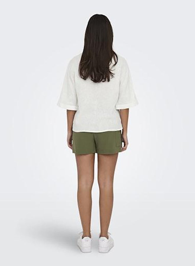 ONLY Onlbruxelles Ss Linen Bl Shirt Pnt Noos - Image 3
