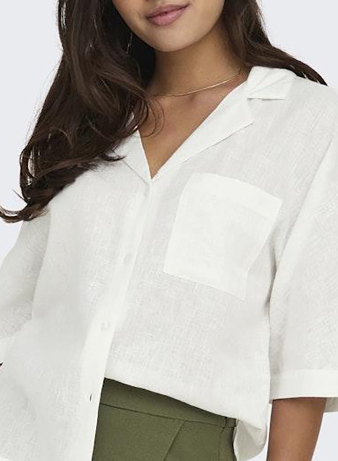 ONLY Onlbruxelles Ss Linen Bl Shirt Pnt Noos - Image 4