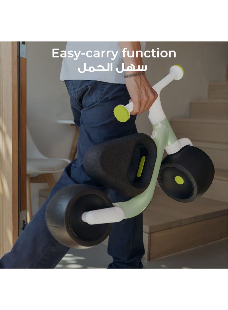 Woom WOW Self-Balancing, Balance Bike, Bicycle for Toddlers, Self-Centering Steering & Easy-Carry, 9–36 months (28–40 in), Soft Sprout - Image 3