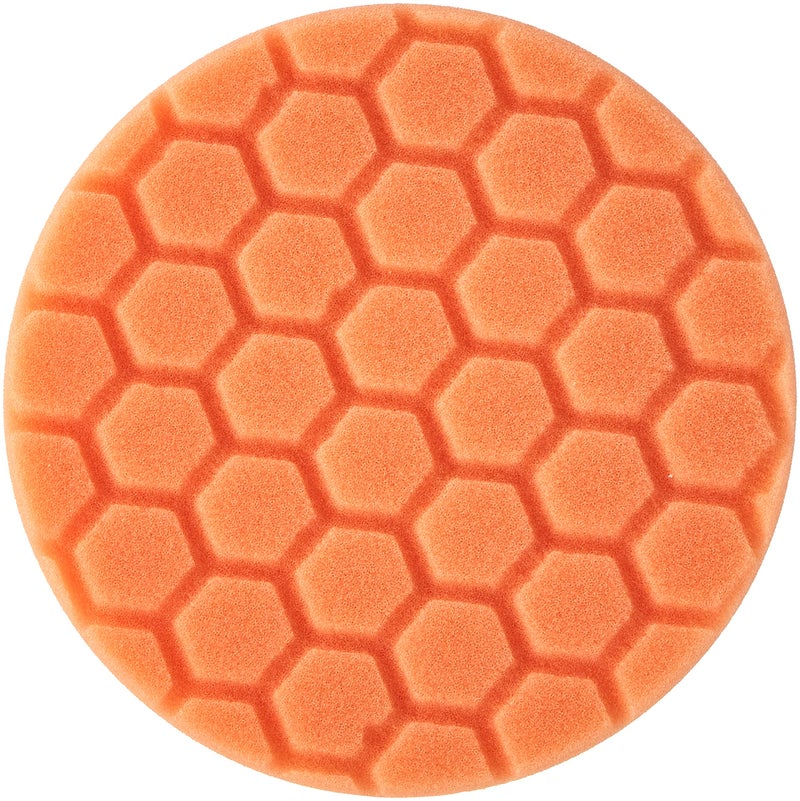 Chemical Guys BUFX_102_HEX5 Hex-Logic Medium-Heavy Cutting Pad, Orange, 5.5" Pad Made for 5" Backing Plates, 1 Pad Included - Image 1