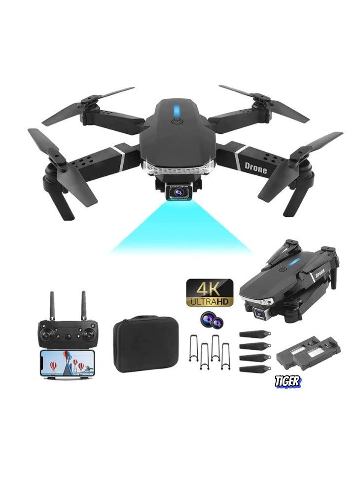 JAJEEK Explore the Skies with the E88 Ayoo 4K Quad-Copter – FPV Control, HD Camera, Foldable Design, and Long Battery Life – Perfect for Aerial Photography, Smooth Flight, and Outdoor Adventures – UAE Delivery - Image 1