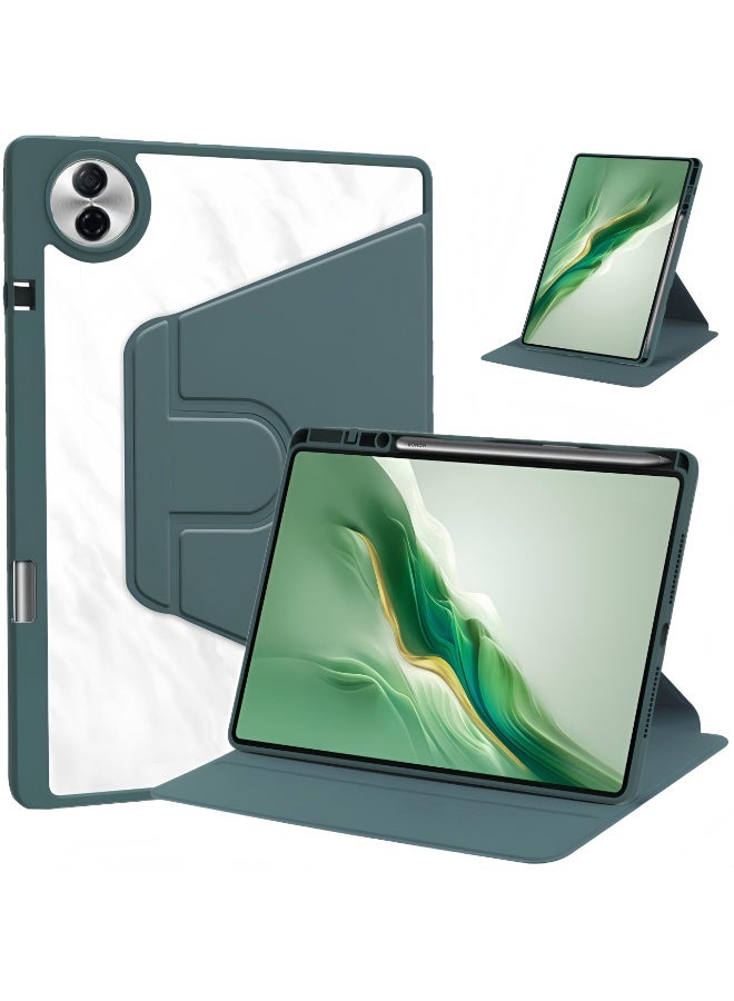 general 360° Case for Honor Pad 10 12.1 inch Tablet 2025 with pencil holder, Clear transparent back shell , Shockproof cover - Image 1