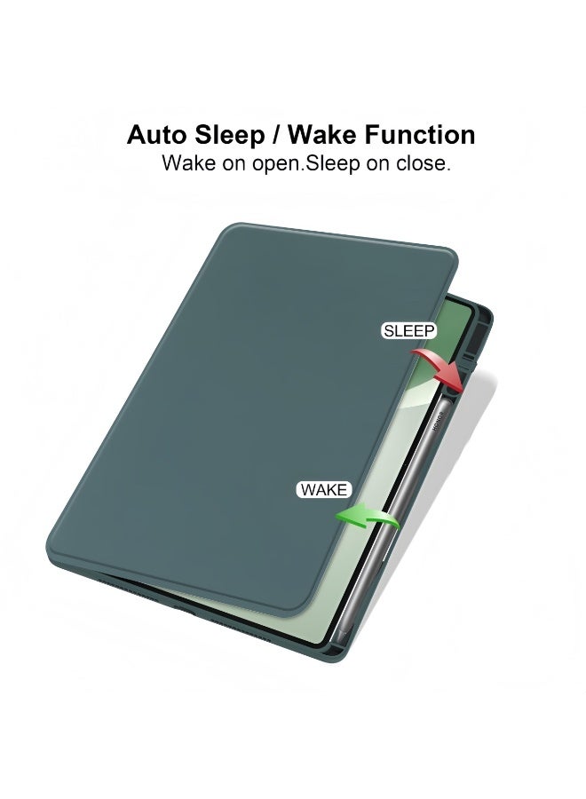 general 360° Case for Honor Pad 10 12.1 inch Tablet 2025 with pencil holder, Clear transparent back shell , Shockproof cover - Image 3