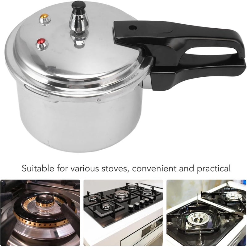 كلاراكو طنجرة ضغط من سبائك الألومنيوم سعة 3 لتر، قاع 18 سم، طنجرة ضغط صغيرة سعة 3 لتر لموقد الغاز، سعة كبيرة، طهي سريع - Image 5