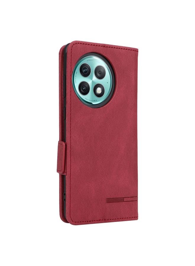 اس-توب جراب هاتف OnePlus Ace 2 Pro 5G مصنوع من الجلد مع مشبك مغناطيسي - Image 3