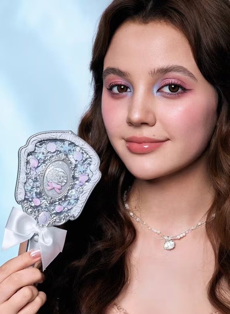 Flower Knows Shell’s Jewel Handheld Mirror-Pearly White - Image 4