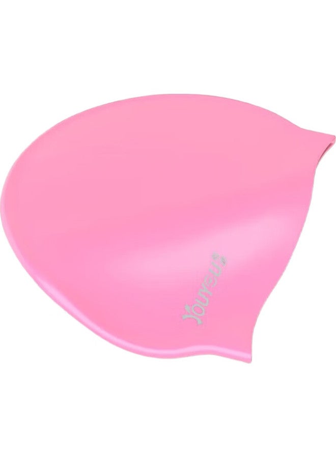 YouYou Swimming Cap, Silicone Waterproof, Unisex, Long Hair Protection, Ear Protection, High Elasticity, Comfortable, Professional Training, Competition Swim Cap, 7814 Black - Image 3